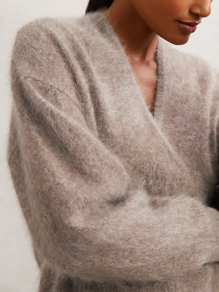 Reiss Oatmeal Neutral Milo Jumper - Image 1 of 6