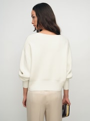 Reiss Cream Beau Cardigan - Image 5 of 6