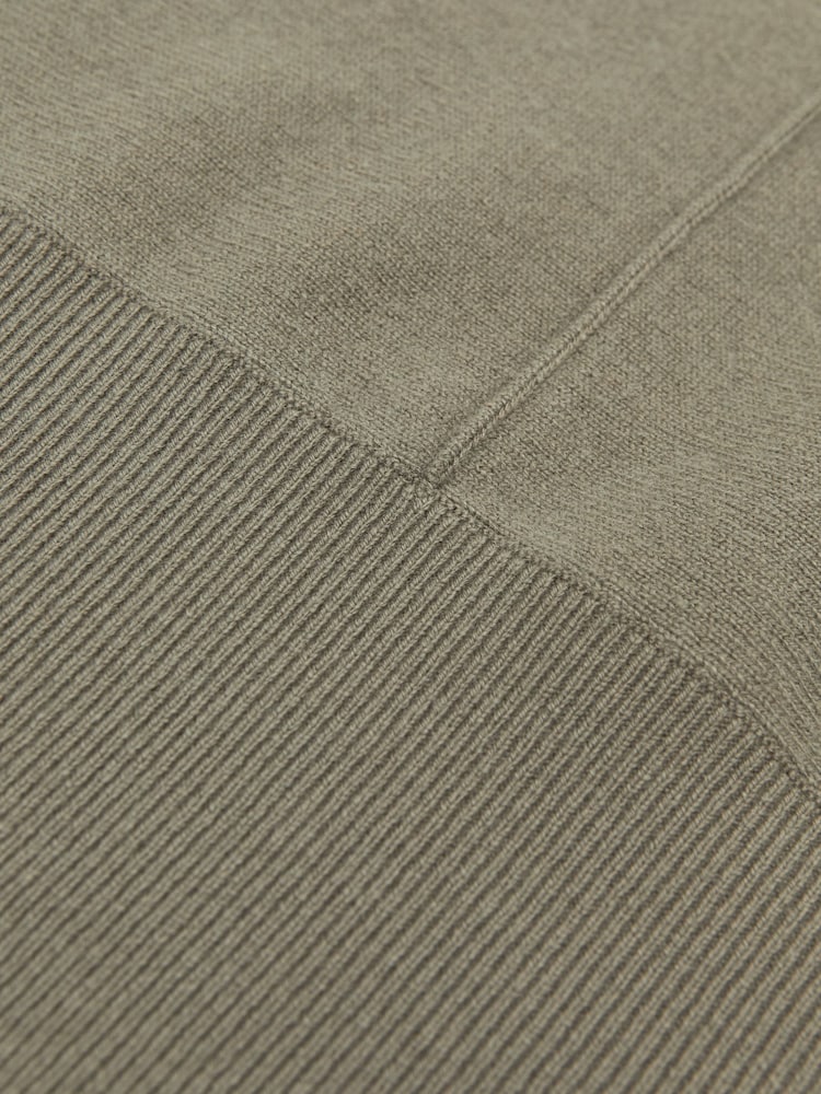 Reiss Sage Green Susie Wool-Blend Funnel-Neck Batwing Jumper with Cashmere - Image 6 of 6
