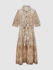 Reiss Malika Animal Print Shirt - Imagen 2 de 6