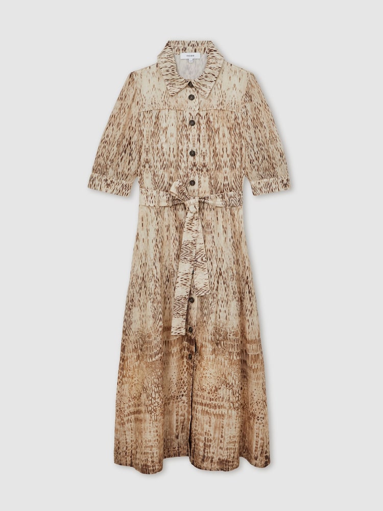 Reiss Malika Animal Print Shirt - Imagen 2 de 6