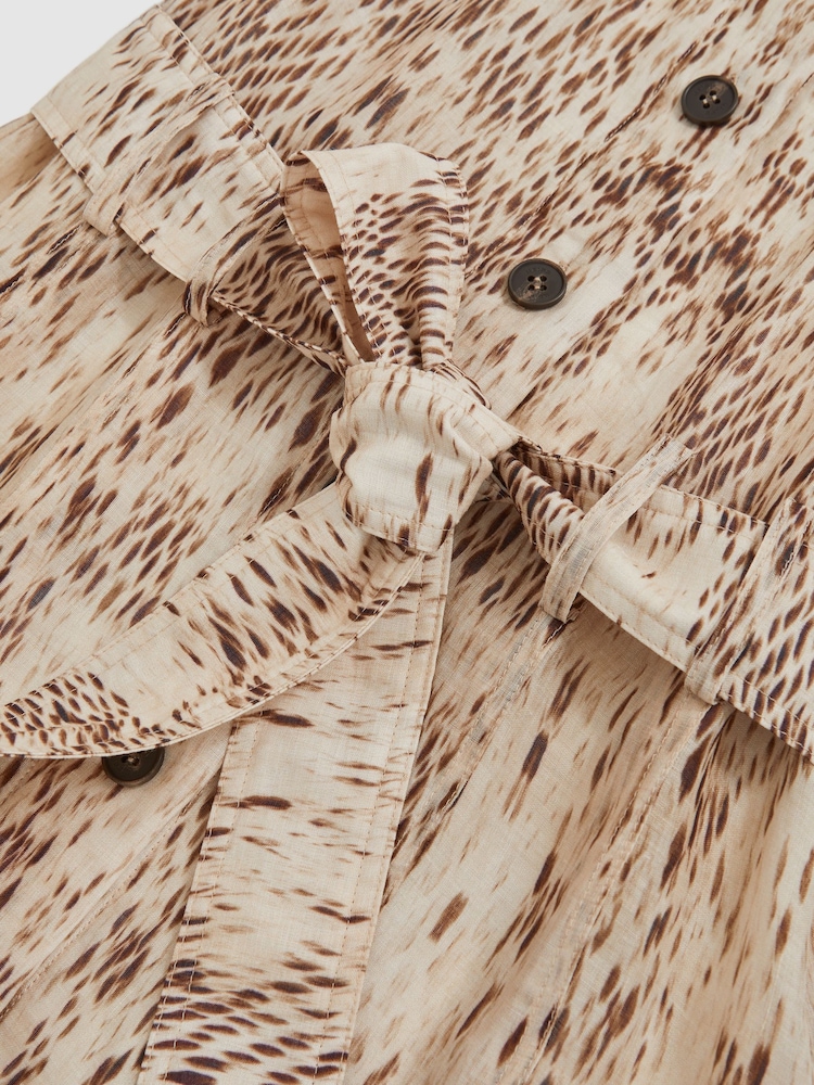 Reiss Malika Animal Print Shirt - Imagen 6 de 6
