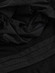 Reiss Black Sabbie Sculptural Strapless Wide-Leg Jumpsuit - Image 5 of 5