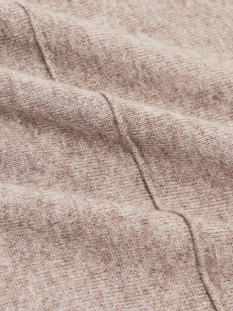 Reiss Neutral Susie Wool-Blend Funnel-Neck Batwing Jumper with Cashmere - Image 6 of 6