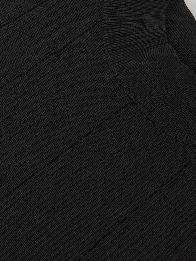 Reiss Black Milan High Neck Sleeveless Top - Image 5 of 5