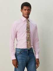 Red Stripe/Paisley Regular Fit Shirt And Tie Set - Image 1 of 8
