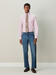 Red Stripe/Paisley Regular Fit Shirt And Tie Set - Image 4 of 8