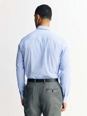 Blue Stripe/Green Geometric Regular Fit Shirt And Tie Set - Image 2 of 8