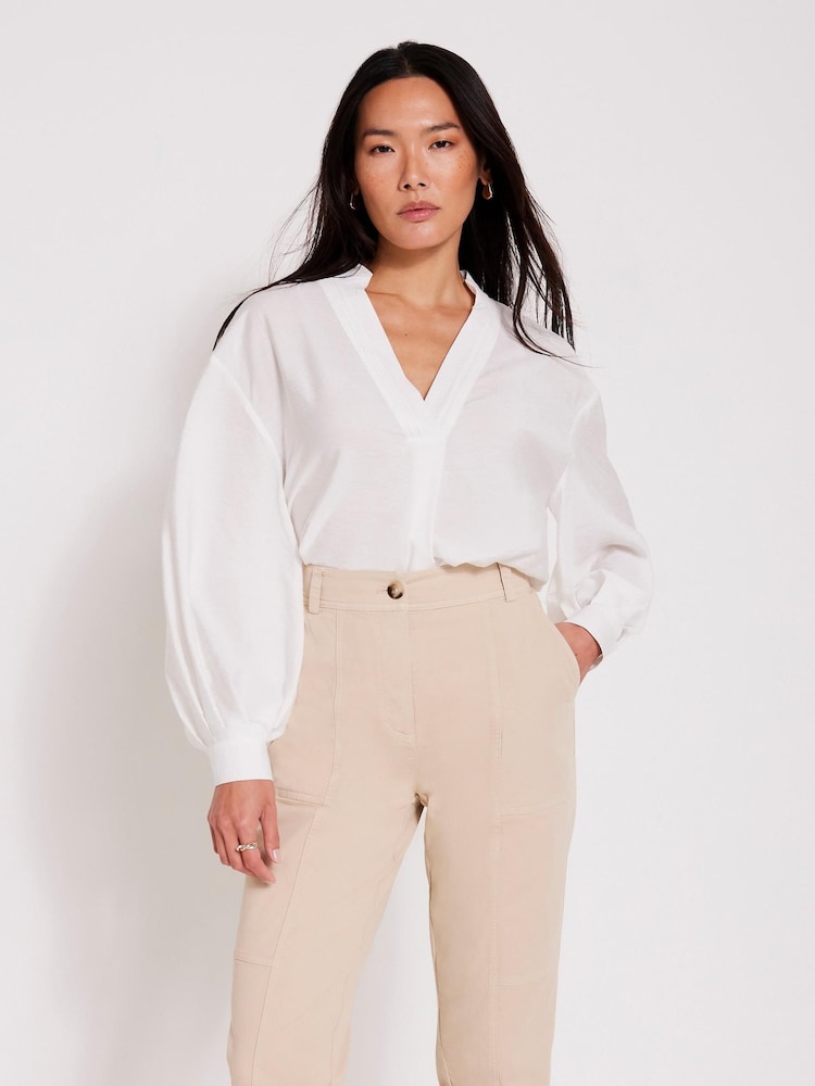 Mint Velvet White Throw On Shirt - Image 2 of 7