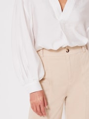 Mint Velvet White Throw On Shirt - Image 4 of 7