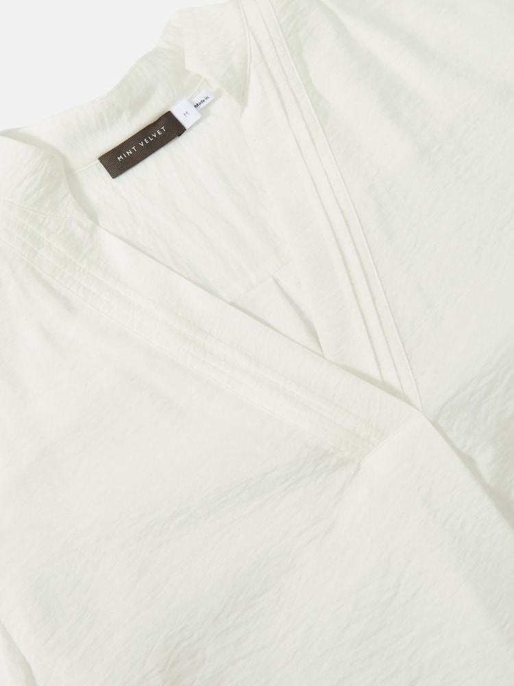 Mint Velvet White Throw On Shirt - Image 7 of 7