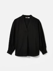 Mint Velvet Black Throw On Shirt - Image 7 of 9