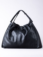 Lakeland Leather Black Newland Slouch Tote Bag - Image 1 of 6