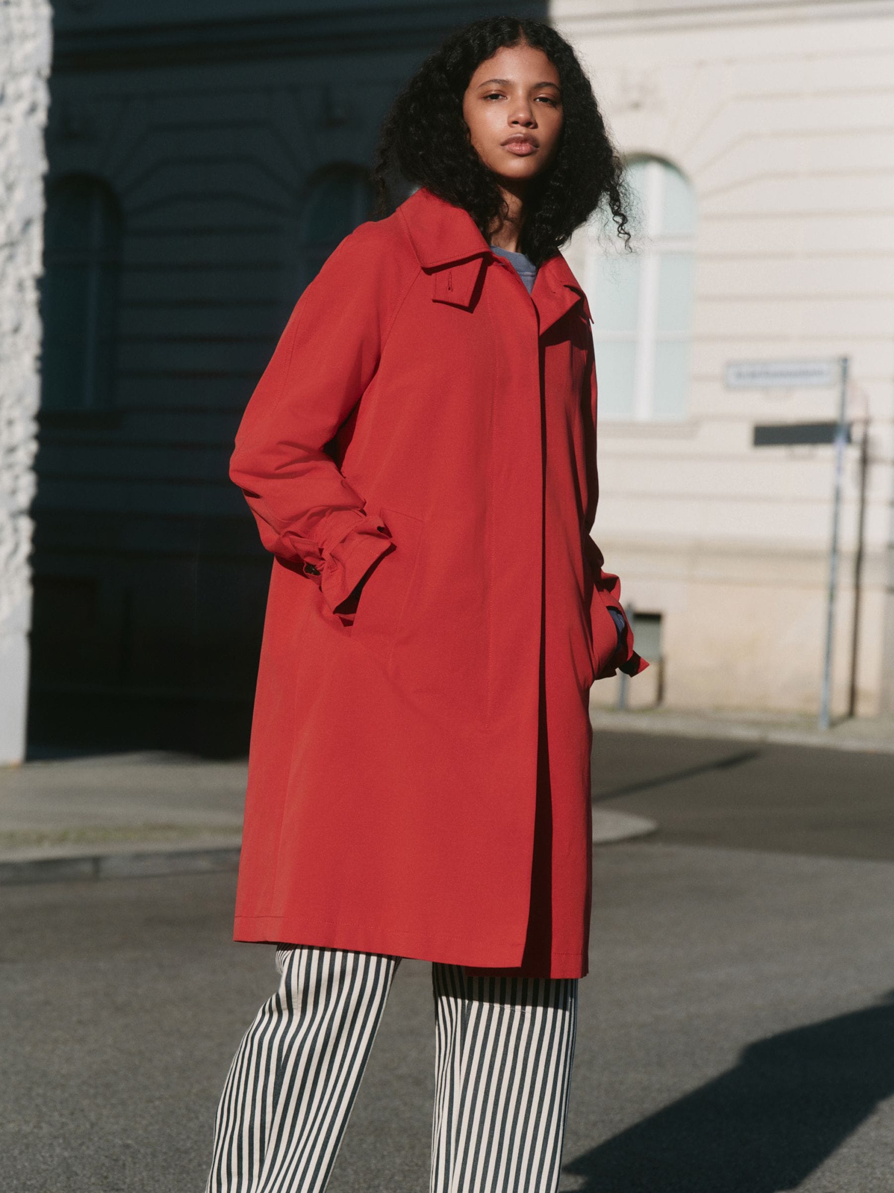 Buy Red Dolly Trench Coat from Next Canada