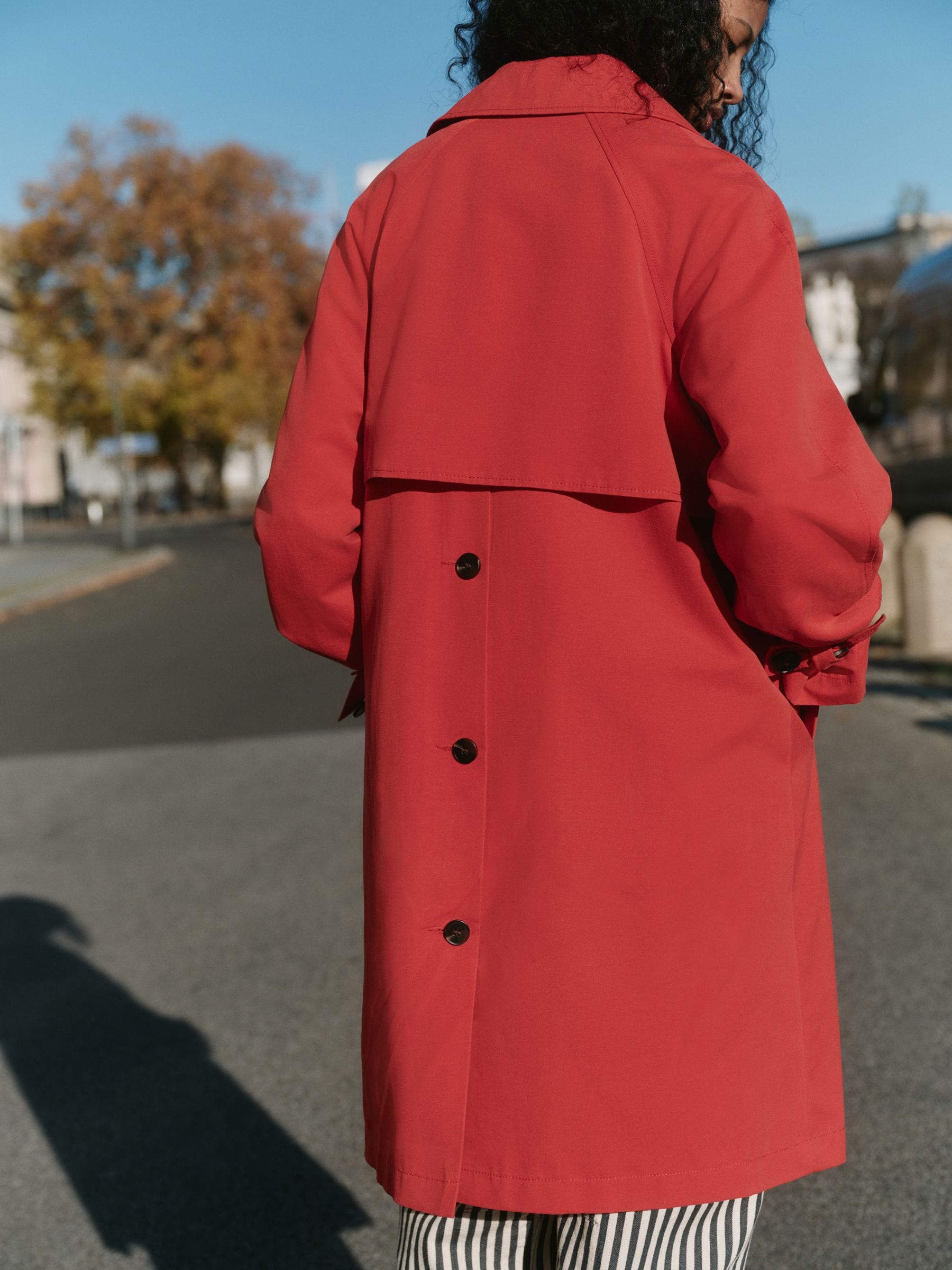 Buy Red Dolly Trench Coat from Next Canada