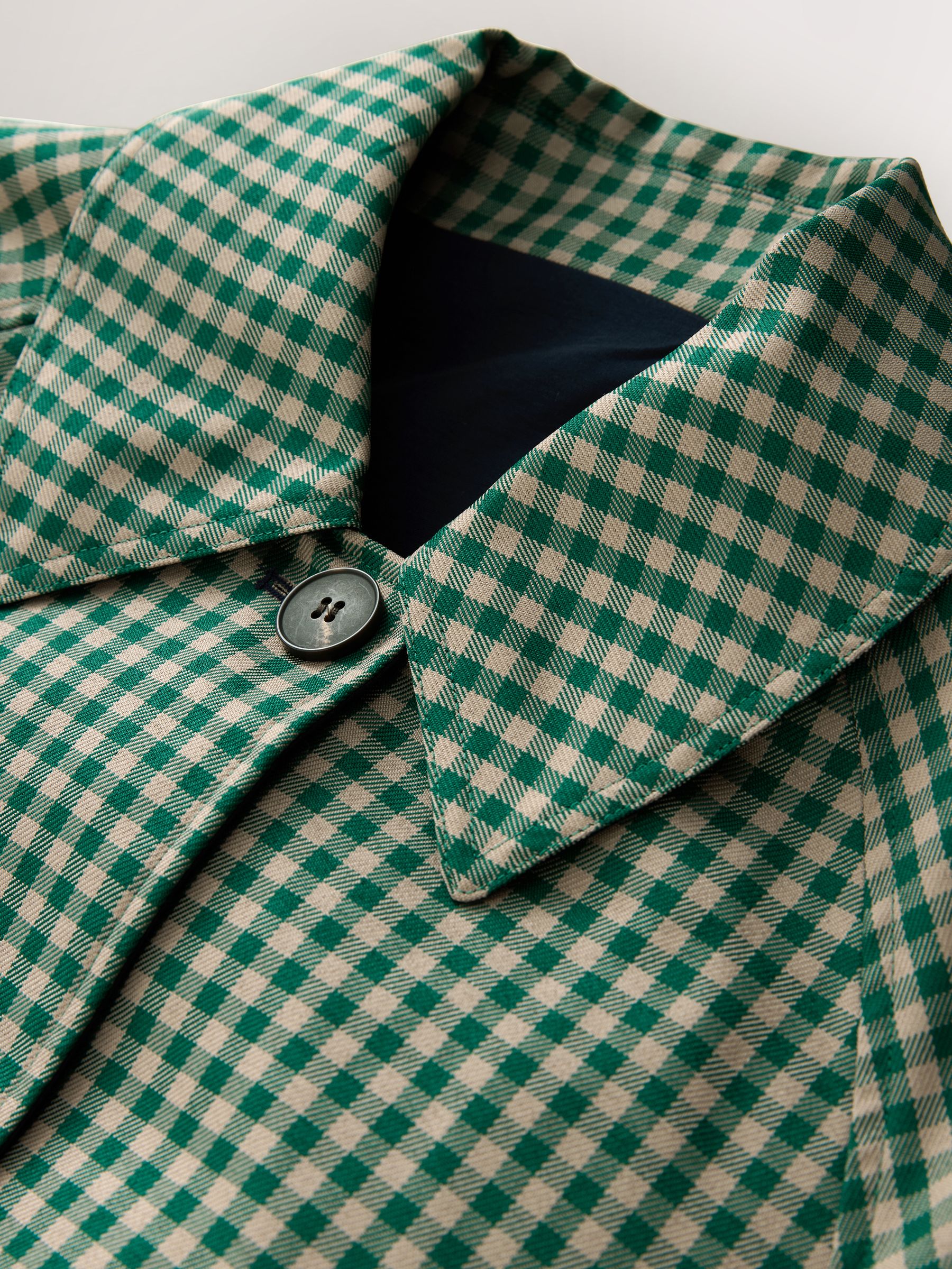 Buy Green Check Reversible Trench Coat from Next USA