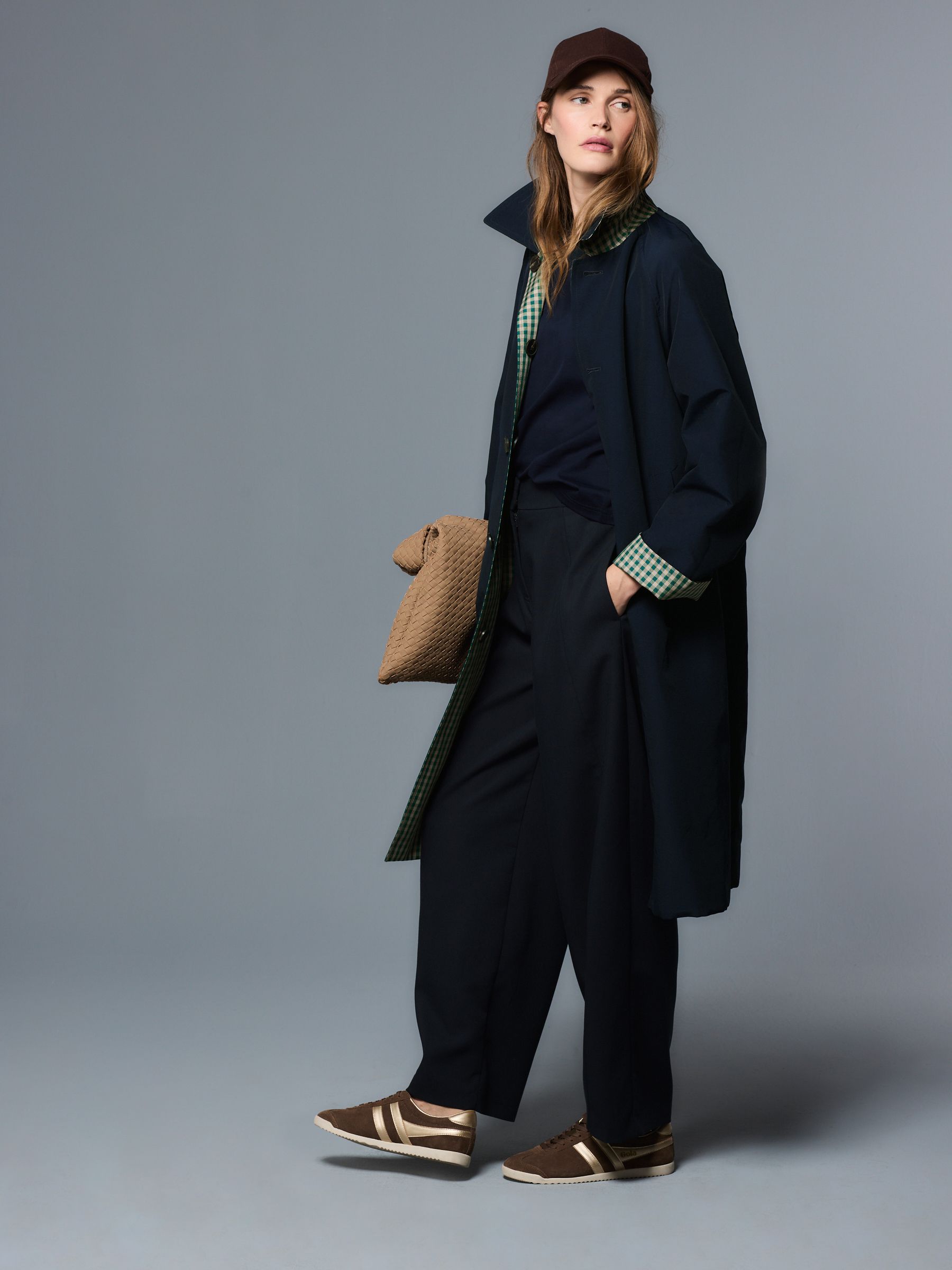 Buy Green Check Reversible Trench Coat from Next USA