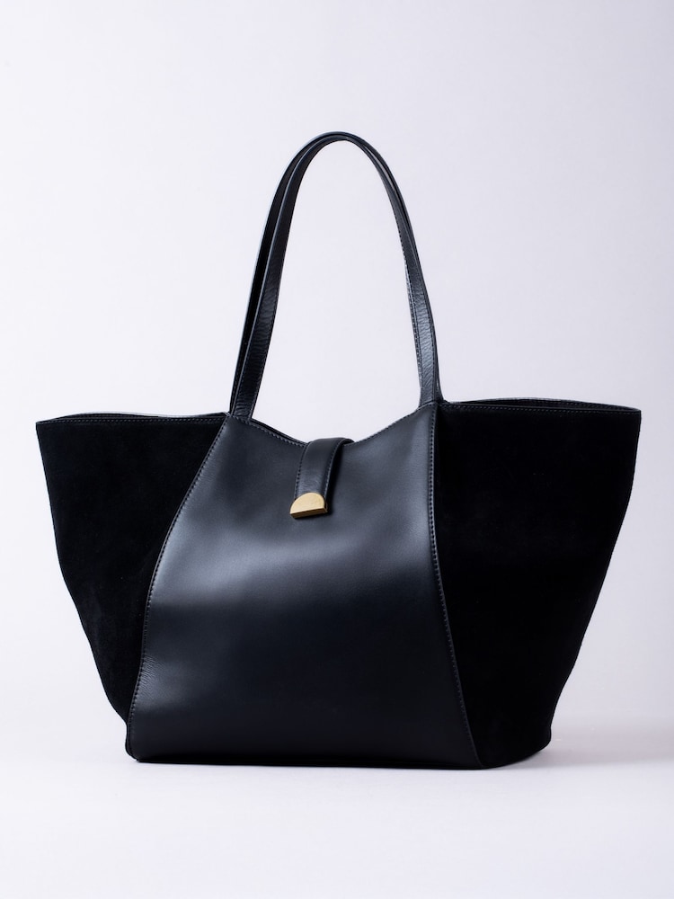 Lakeland Leather 'Herdwick' Suede and Leather Tote Bag - Imagen 1 de 6