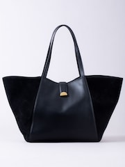 Lakeland Leather 'Herdwick' Suede and Leather Tote Bag - Imagen 2 de 6