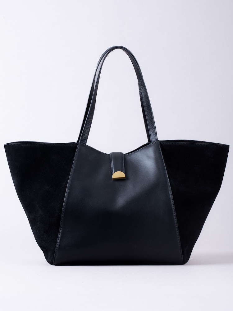 Lakeland Leather 'Herdwick' Suede and Leather Tote Bag - Imagen 2 de 6