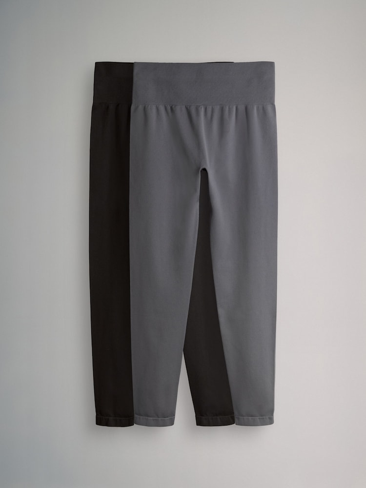 The Set 2 Pack Active Smoothing Legging Black/Grey - Image 1 of 5