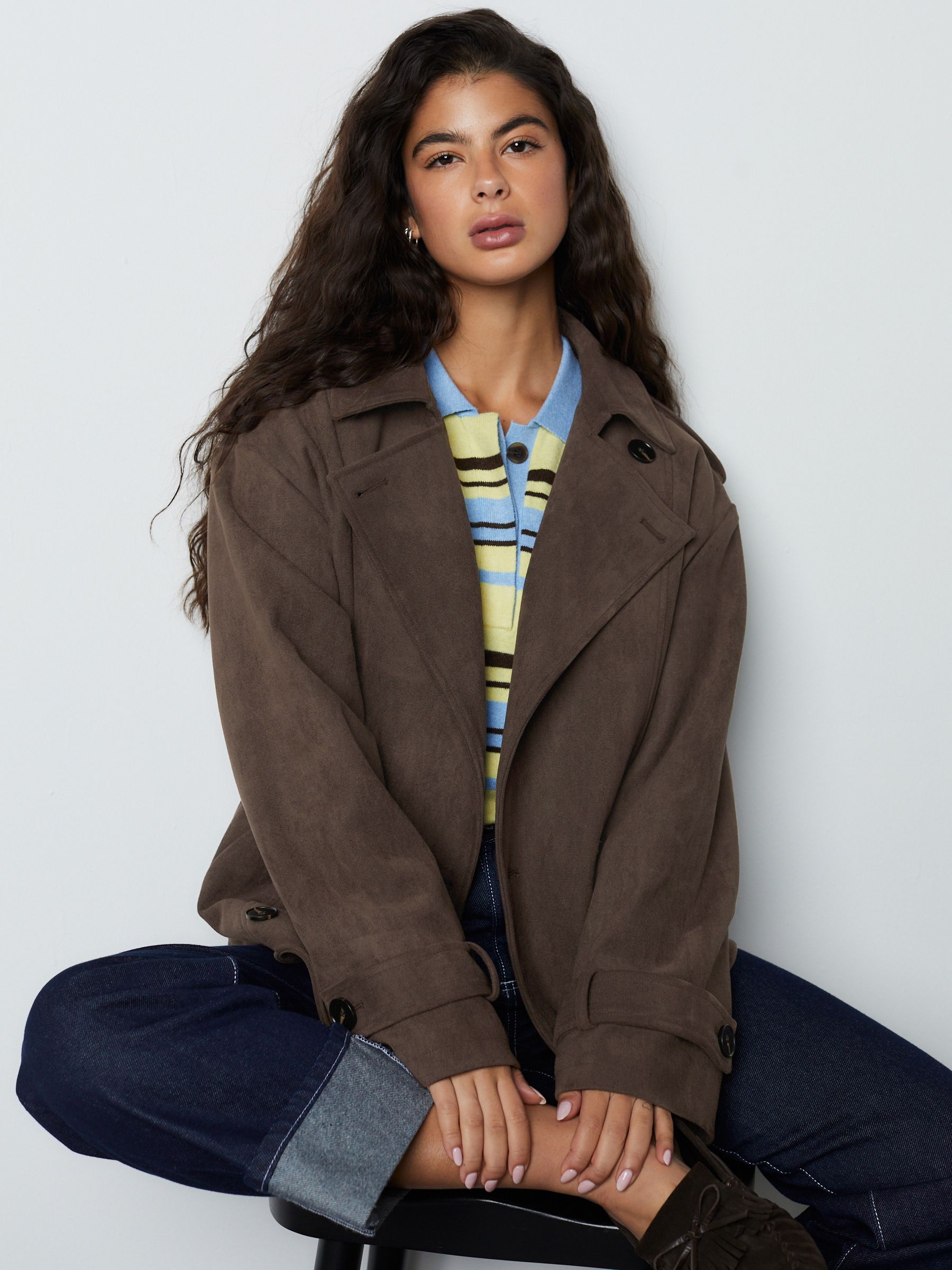 ジャケット・アウター Sasquatchfabrix. FAKE SUEDE COACH JACKET Sasquatchfabrix. / FAKE SUEDE COACH JACKET