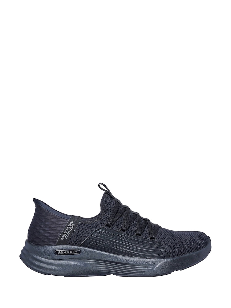 Negro - Skechers Relaxed Fit Sport Slip In Shoes - Imagen 1 de 2