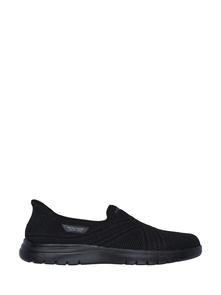 črna - Skechers športni copati brez vezalk Skechers On the GO Flex Excellence - Slika 1 iz 3 črna - Skechers športni copati brez vezalk Skechers On the GO Flex Excellence - Slika 1 iz 3