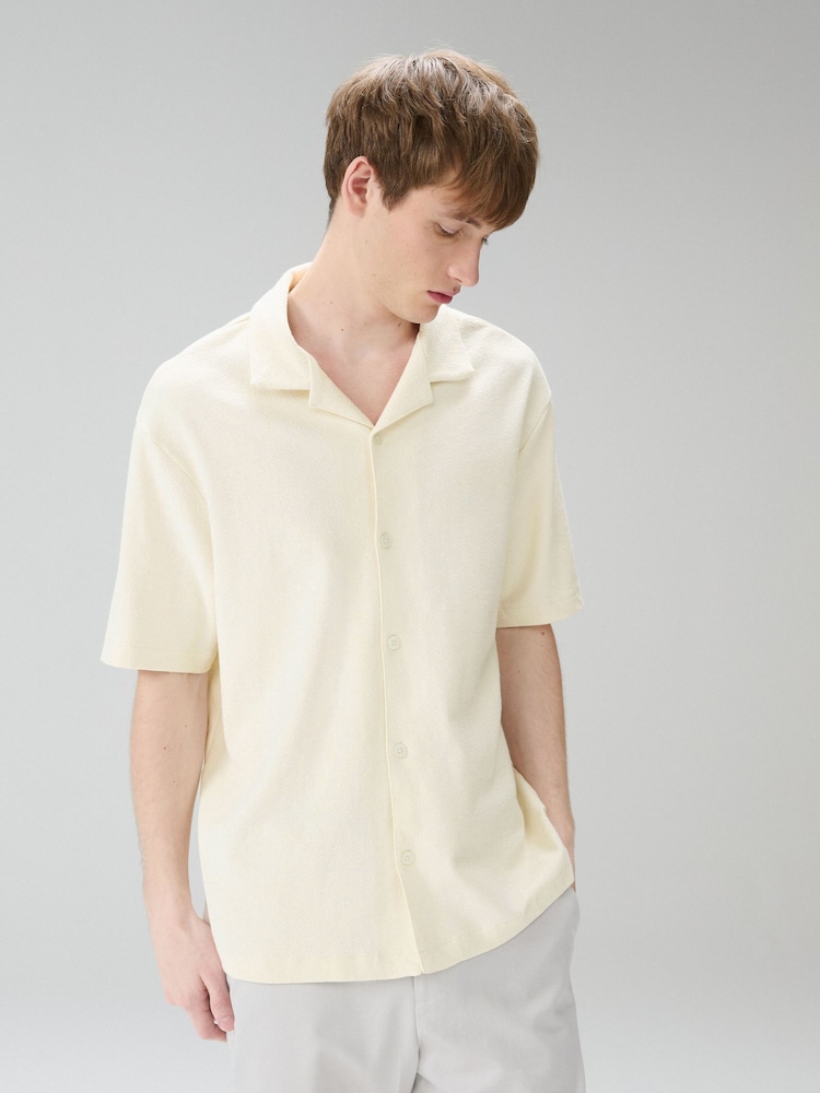 Chemise Habillée Manches Courtes Pour Garçon - Taille 10 Ans, Occasion Très Bon état