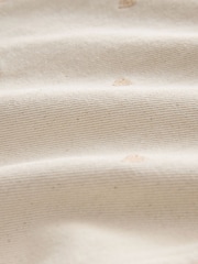 Ecru Embroidered Heart Wide Leg Jeans - Image 3 of 3