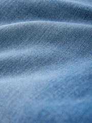 Mid Blue Denim High Rise Stretch Wide Leg Jeans - Image 8 of 8