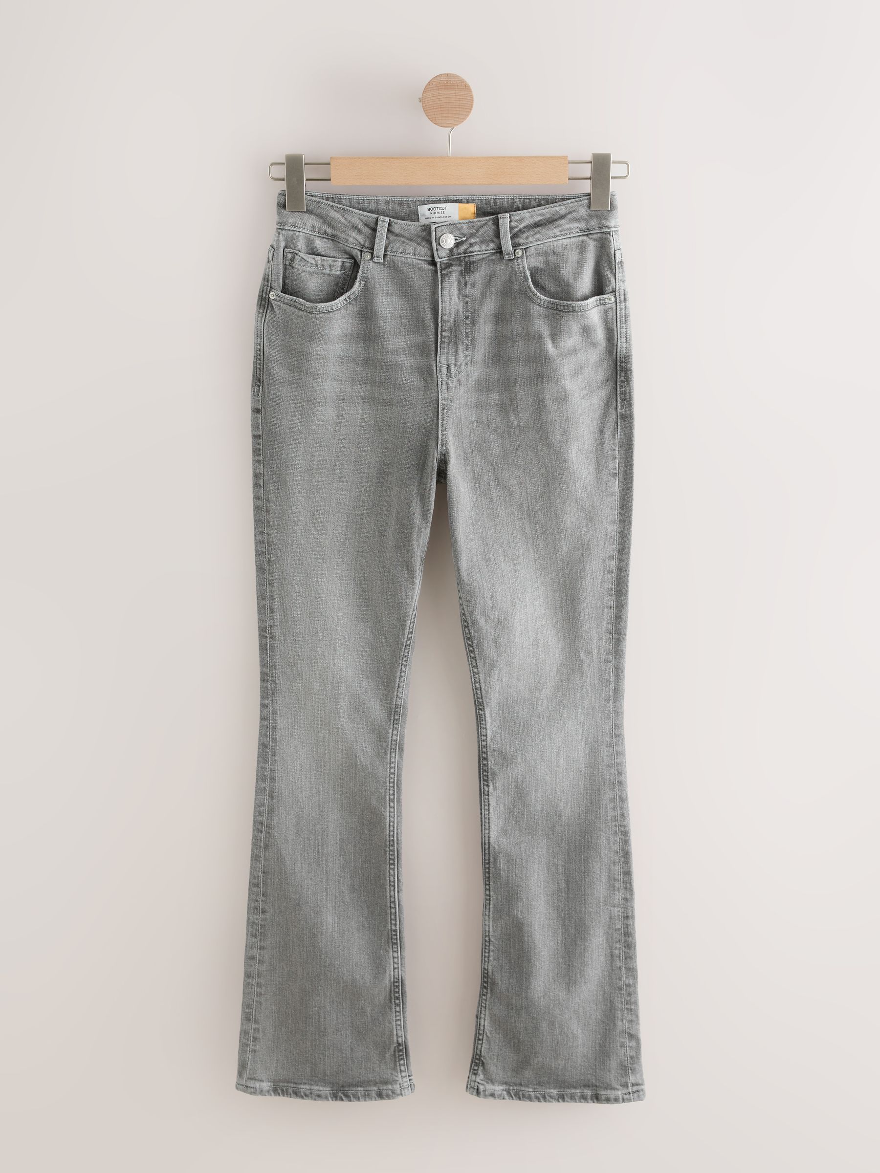 Buy Grey Mid Rise Authentic Bootcut Jeans from Next USA