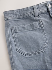 Grey Patch Pocket Wide Leg Jeans - Image 2 of 4