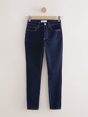 Rinse Blue Mid Rise Stretch Skinny Jeans - Image 5 of 7