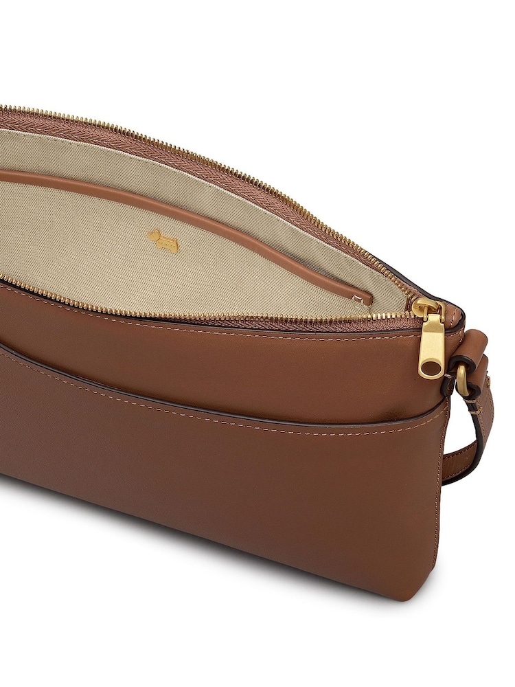 Radley Medium Pockets Ziptop Cros- Body Brown Bag - Image 4 of 4