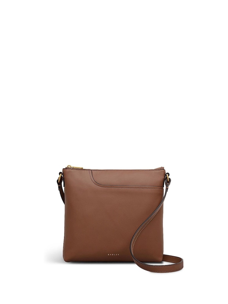 Radley Pockets Small Ziptop Cross-Body Brown Bag - Image 1 of 4
