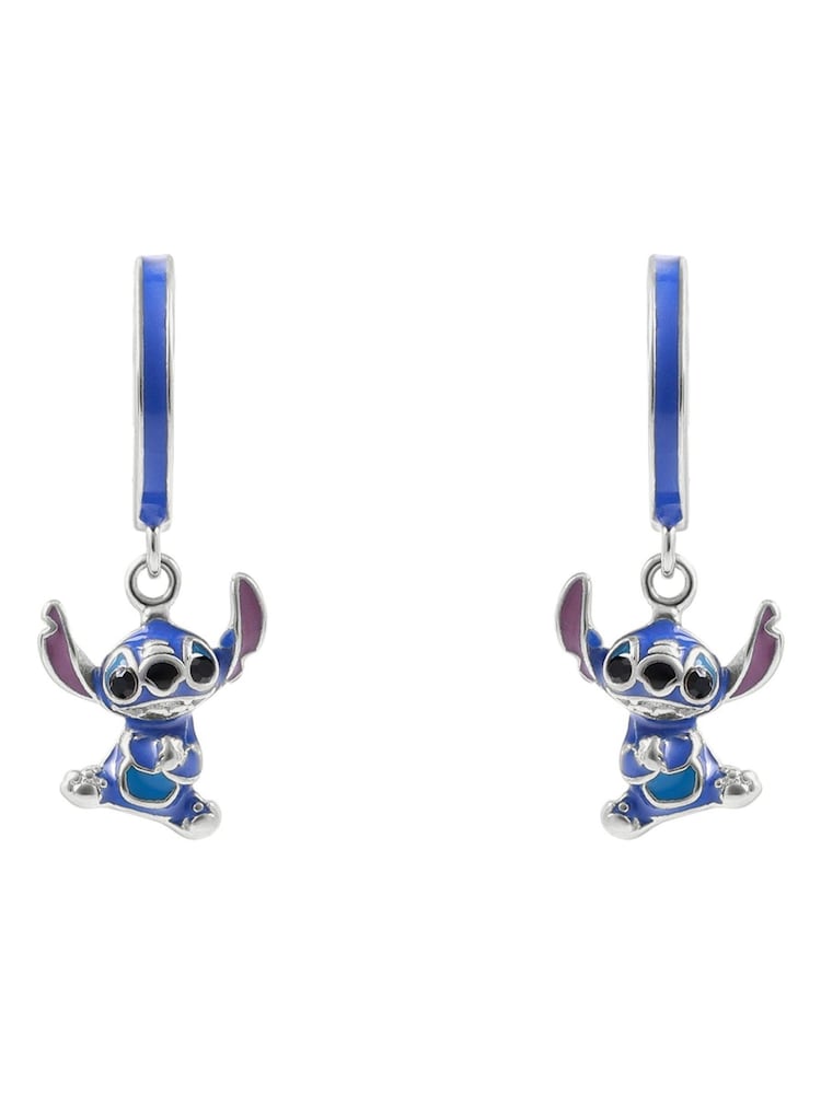 Peers Hardy Silver Tone 925 Stitch Enamel Charm Hoop Earrings - Image 1 of 1