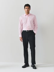 Light Pink Regular Fit Easy Care Single Cuff Smart Shirt - Image 2 of 8