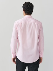 Light Pink Regular Fit Easy Care Single Cuff Smart Shirt - Image 3 of 8