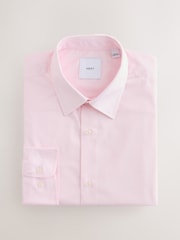 Light Pink Regular Fit Easy Care Single Cuff Smart Shirt - Image 6 of 8