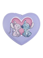 Peers Hardy Purple Stitch & Angel Zip-Up Love Heart Jewellery Box - Image 1 of 4
