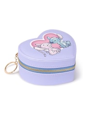 Peers Hardy Purple Stitch & Angel Zip-Up Love Heart Jewellery Box - Image 3 of 4