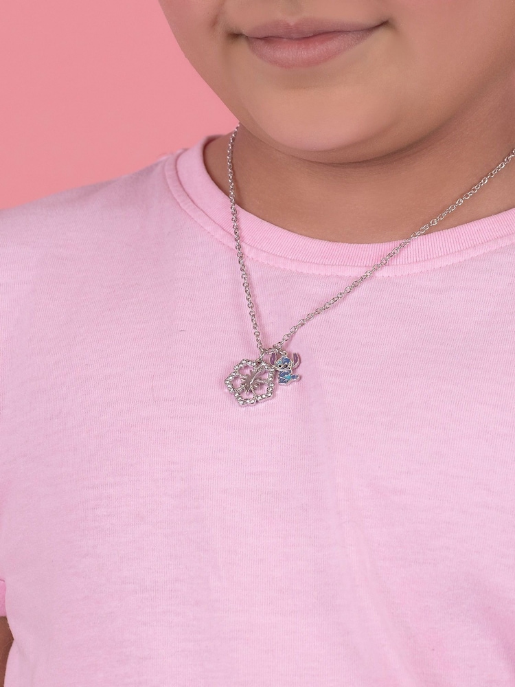 Peers Hardy Silver Tone Stitch Flower Pendant Necklace - Image 2 of 3 Peers Hardy Silver Tone Stitch Flower Pendant Necklace - Image 2 of 3