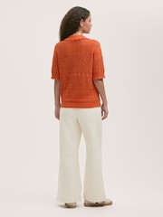 Finery Orange Marlowe Cardigan - Image 4 of 5