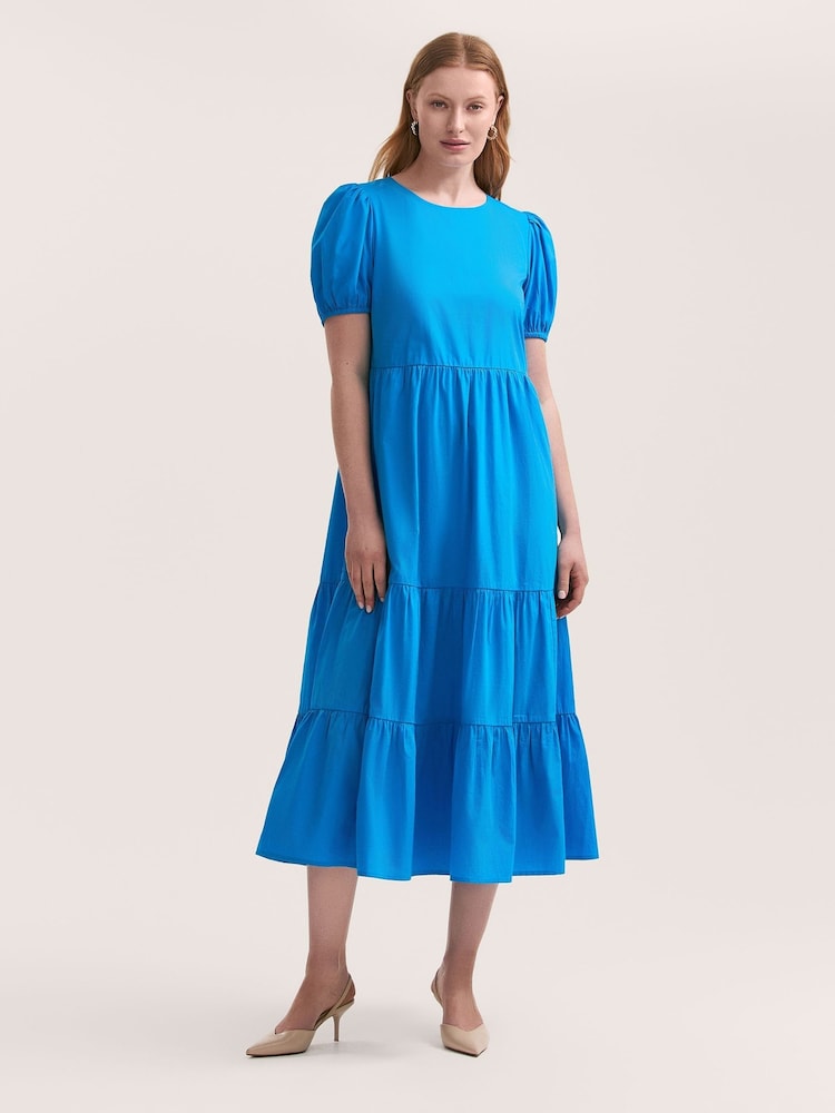 Finery Blue Genevive Dress - Image 1 of 5