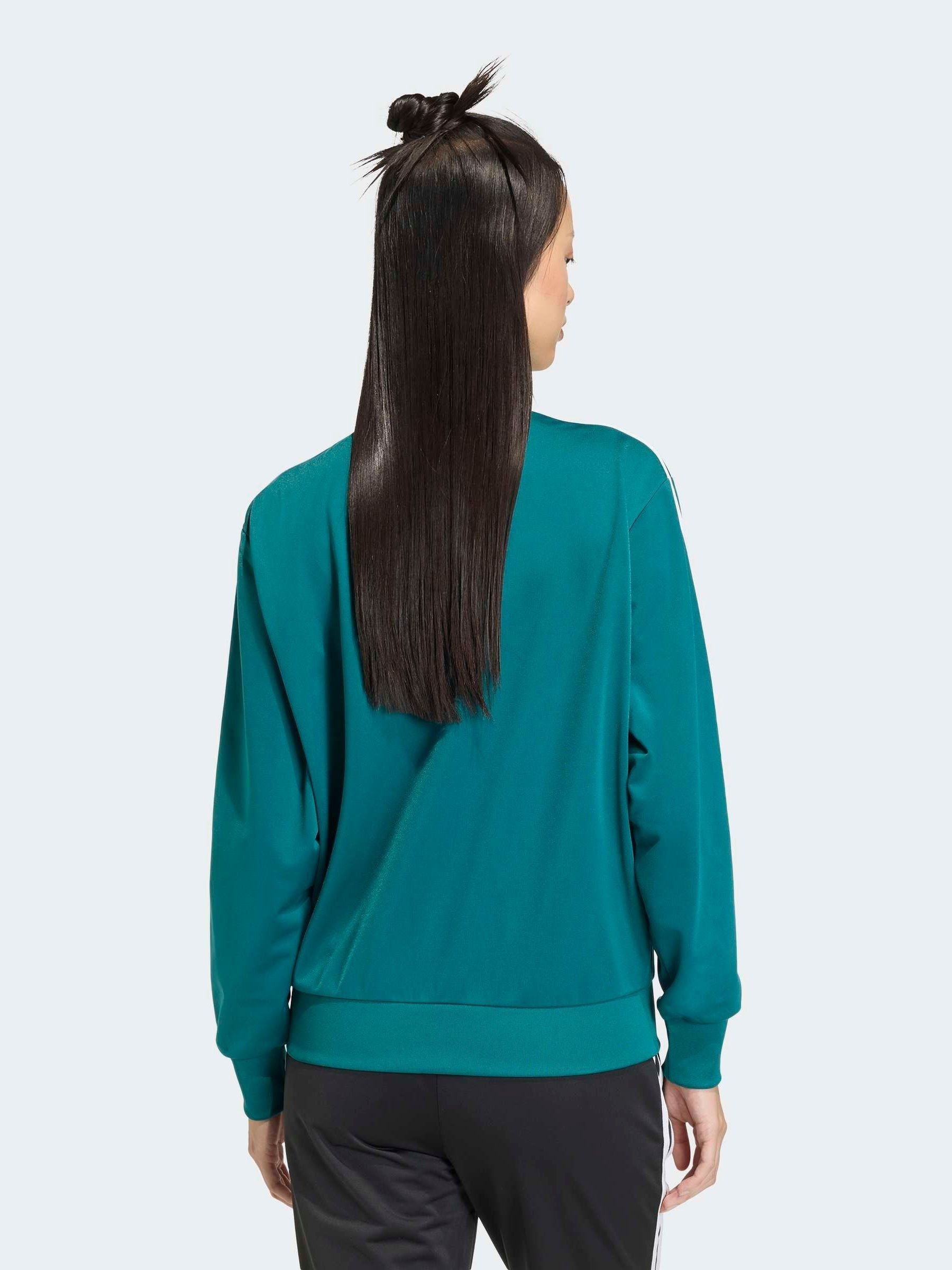 Buy adidas Originals Teal Blue Tulle Lace Fit Firebird Track Top
