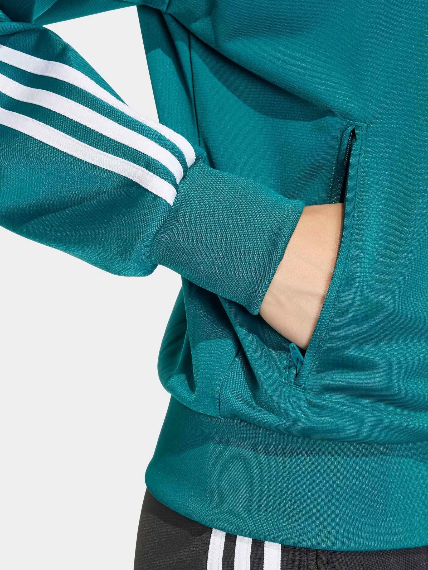 Buy adidas Originals Teal Blue Tulle Lace Fit Firebird Track Top
