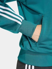 Blågrøn - adidas Originals Firebird træningstop med tyl og blonder - Billede 5 af 6