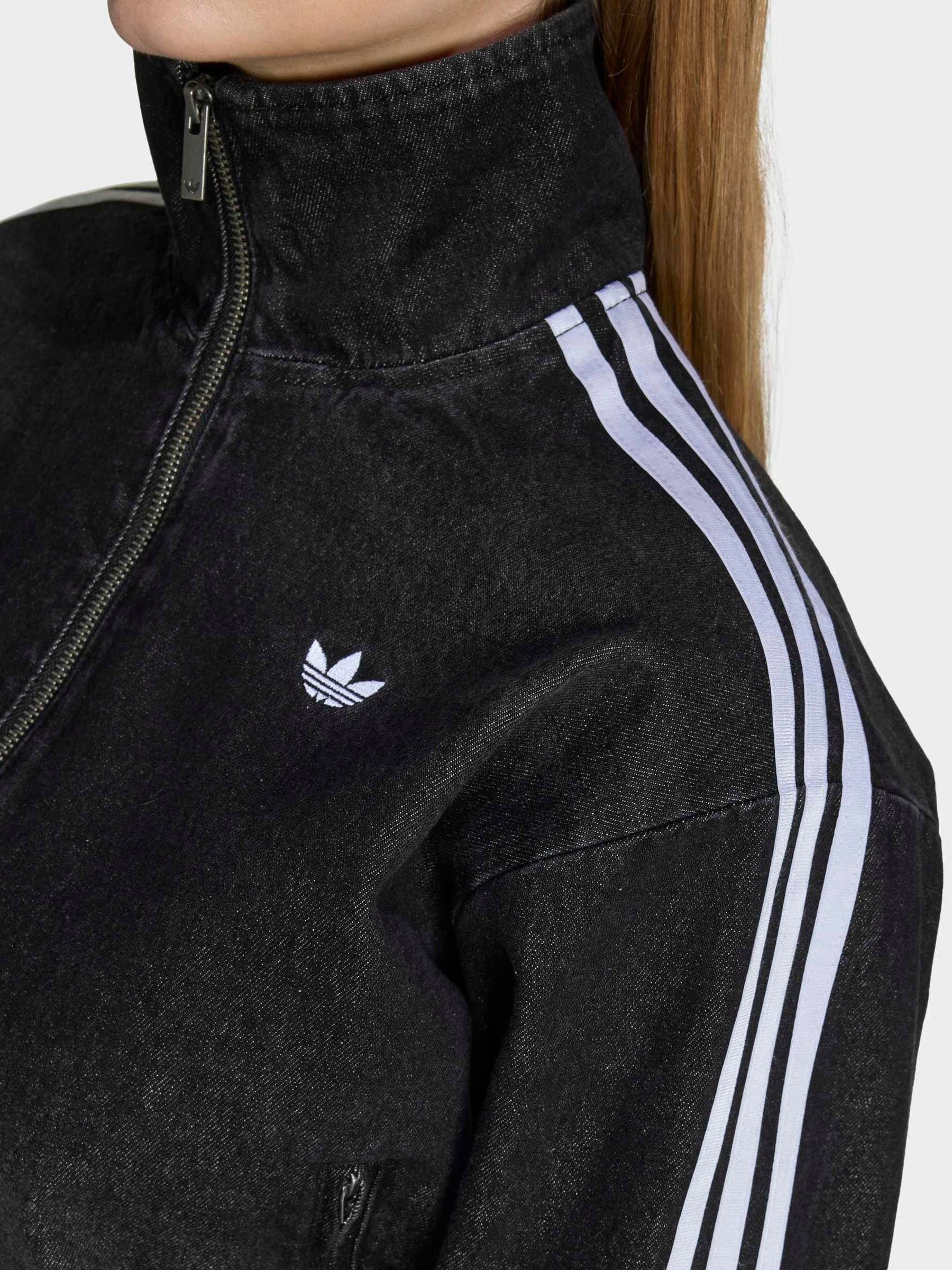 Buy adidas Originals Black Lace Denim Firebird Track Top from Next USA