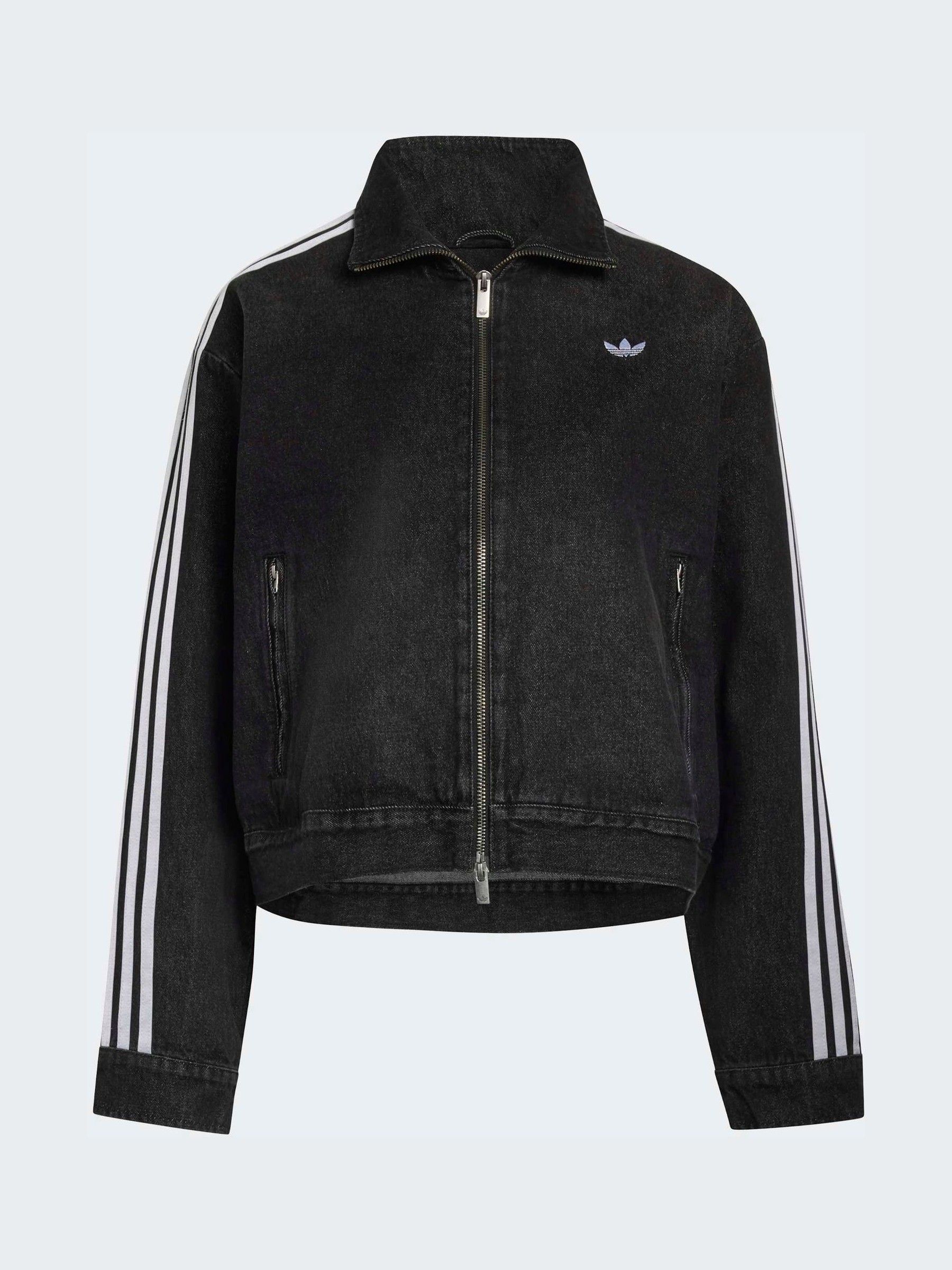 Buy adidas Originals Black Lace Denim Firebird Track Top from Next USA